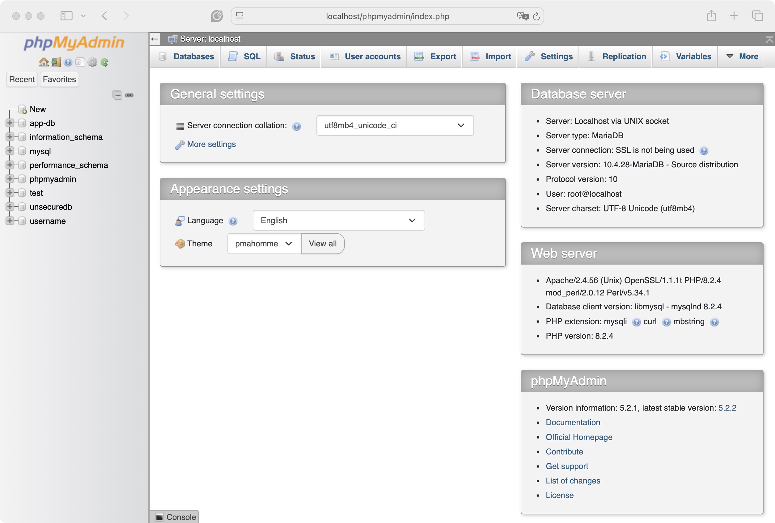 Ada's local enviornment